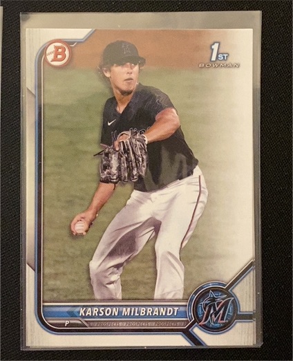 2022 Bowman Draft #BD-87 Karson Milbrandt — front