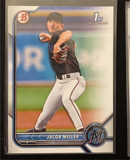 2022 Bowman Draft #BD-195 Jacob Miller — front