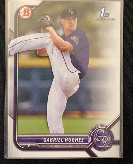 2022 Bowman Draft #BD-151 Gabriel Hughes — front