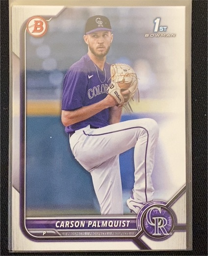 2022 Bowman Draft #BD-31 Carson Palmquist — front