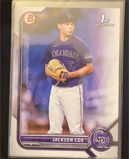 2022 Bowman Draft #BD-174 Jackson Cox — front