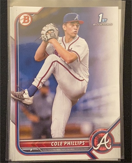 2022 Bowman Draft #BD-90 Cole Phillips — front