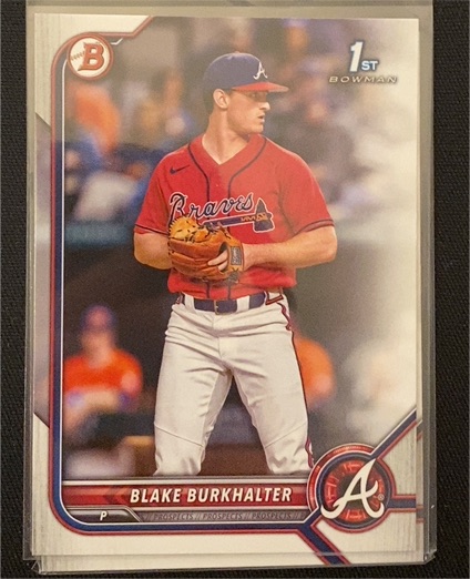 2022 Bowman Draft #BD-10 Blake Burkhalter — front