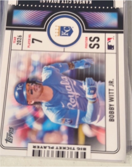 2026 Topps Series 1 Big Ticket Players #BTP-16 Bobby Witt Jr. — front