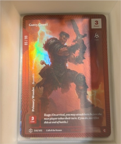 2023 Wonders of The First #85 Gutty Grawl — front
