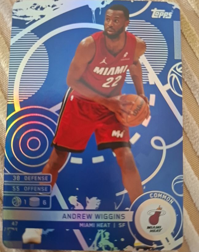 2025 Topps Match Attax #47 Andrew Wiggins — front