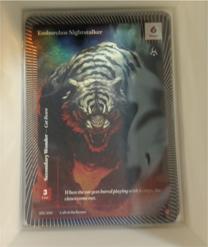2024 Wonders of the First #381 Emberclaw Nightstalker — front