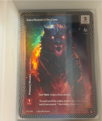 Wonders of the First #352/402 Lava Hound of the Core — front