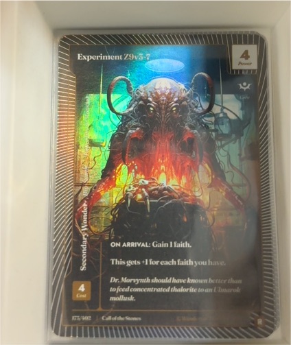 2025 Wonders of the First Experiment Z9v3-7 — front