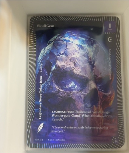 Call of the Stones AVA-73 Skull Gem — front