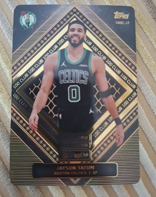 2025 Topps Match Attax 100 Club #100C-JT Jayson Tatum — front