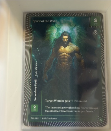 2025 Force of Will Wonders of the First #382 Spirit of the Wild — front