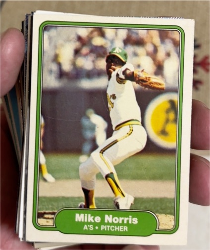 1982 Fleer #103 Mike Norris — front