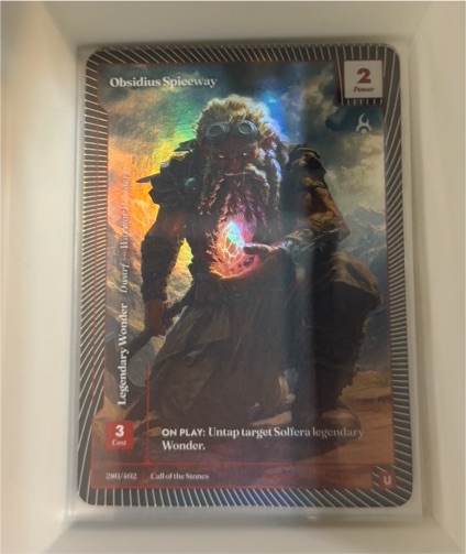 Wonders of the First 2025 #280 Obsidius Spiceway — front