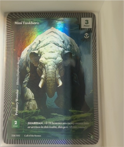 2025 Wonders of the First #538 Mini Tuskhorn — front