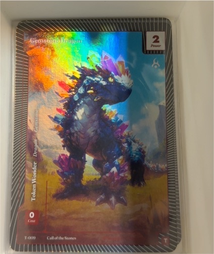 Wonders of the First 2025 Gemstone Dragon T-009 Token — front
