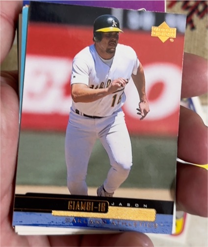 2000 Upper Deck #185 Jason Giambi — front