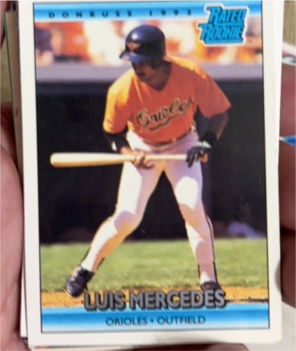 1992 Donruss #6 Rated Rookie Luis Mercedes — front
