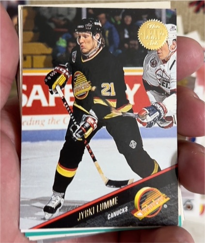 1993-94 Leaf #231 Jyrki Lumme — front
