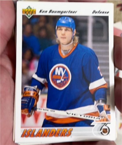 1991-92 Upper Deck #402 Ken Baumgartner New York Islanders — front