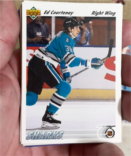 1991-92 Upper Deck #517 Ed Courtenay San Jose Sharks — front