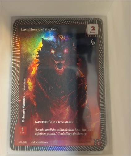 Wonders of the First #352/402 Lava Hound of the Core — front