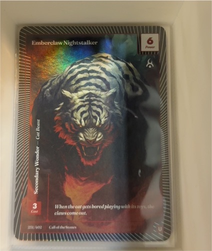 Call of the Stones #251 Emberclaw Nightstalker — front