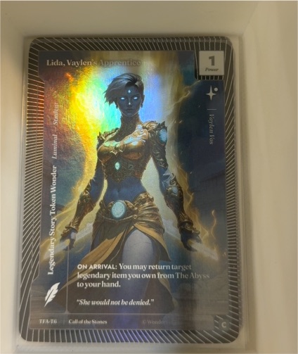 2026 Wonders of the First #TFA-T6 Lida, Vaylen's Apprentice — front