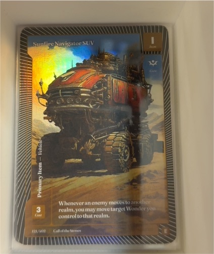 2025 Wonders of the First Call of the Stones #121 Sunfire Navigator SUV — front