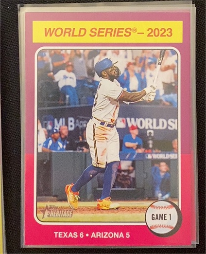 2024 Topps Heritage #461 Adolis Garcia — front