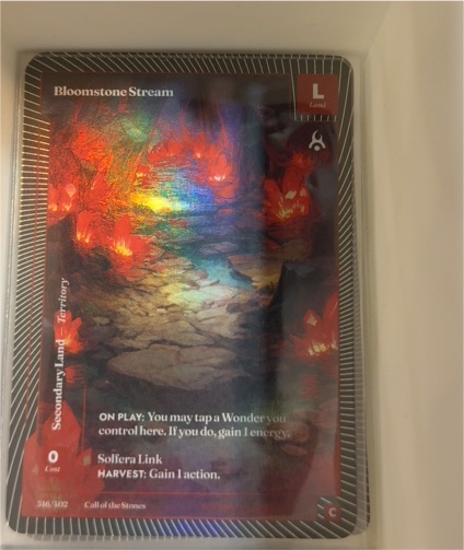 2025 Wonders of the First #536 Bloomstone Stream — front