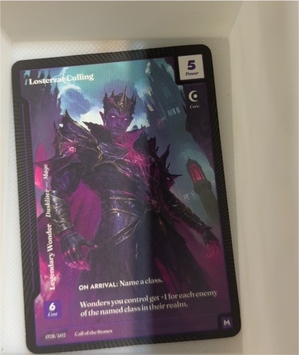 Wonders of the First #028 Losterzar Culling — front