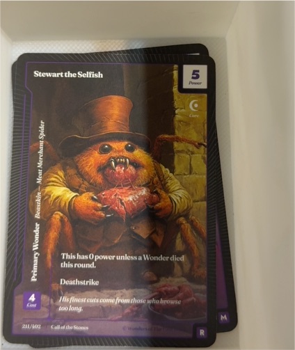 2025 Wonders of the First Existence #211 Stewart the Selfish — front