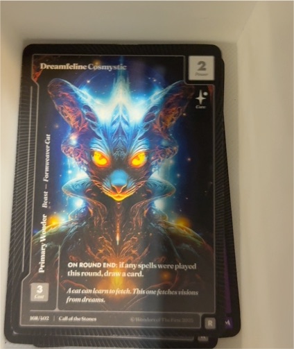 Wonders of the First Dreamfeline Cosmystic #168/402 — front