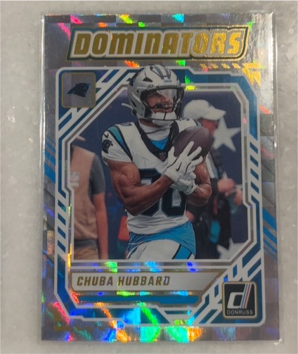 2025 Panini Donruss Dominators #DOM-CHD Chuba Hubbard — front