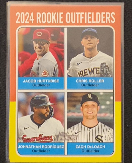 2024 Topps Heritage High Number #622 2024 Rookie Outfielders — front