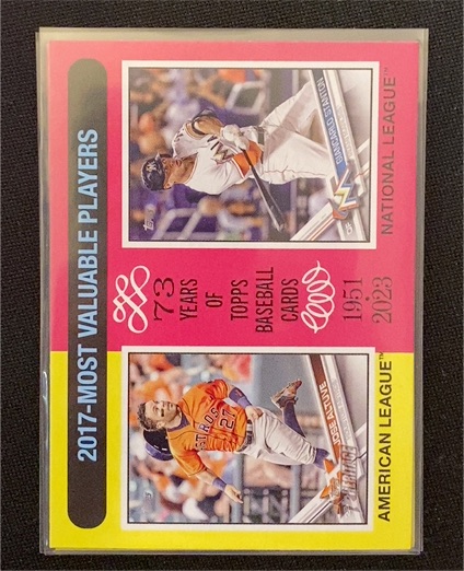 2024 Topps Heritage #210 Jose Altuve / Giancarlo Stanton — front