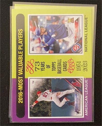 2024 Topps Heritage #209 Mike Trout / Kris Bryant — front