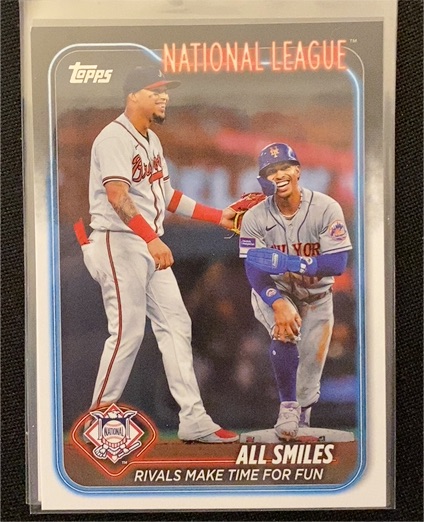 2024 Topps Update #US154 All Smiles Orlando Arcia / Francisco Lindor — front