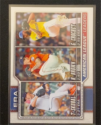 2026 Topps Series 1 #327 AL ERA Leaders Skubal Brown Crochet — front