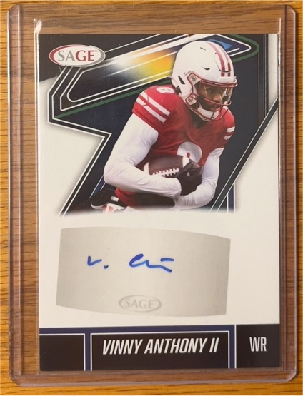 2025 Sage Autograph #A-VAII Vinny Anthony II — front
