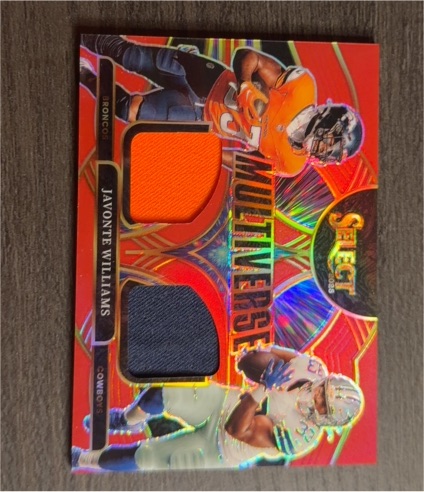 2025 Panini Select Multiverse Javonte Williams #MVJ-JWS — front