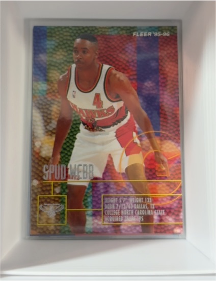1995-96 Fleer #206 Spud Webb — front