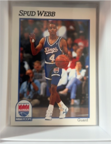 1991-92 NBA Hoops #431 Spud Webb Sacramento Kings — front