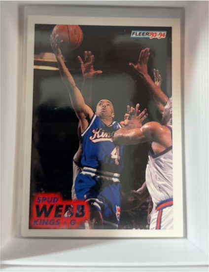 1993-94 Fleer #186 Spud Webb Sacramento Kings — front