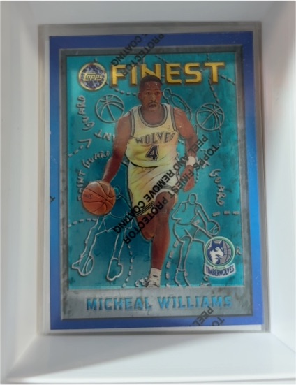 1995-96 Topps Finest #21 Micheal Williams — front