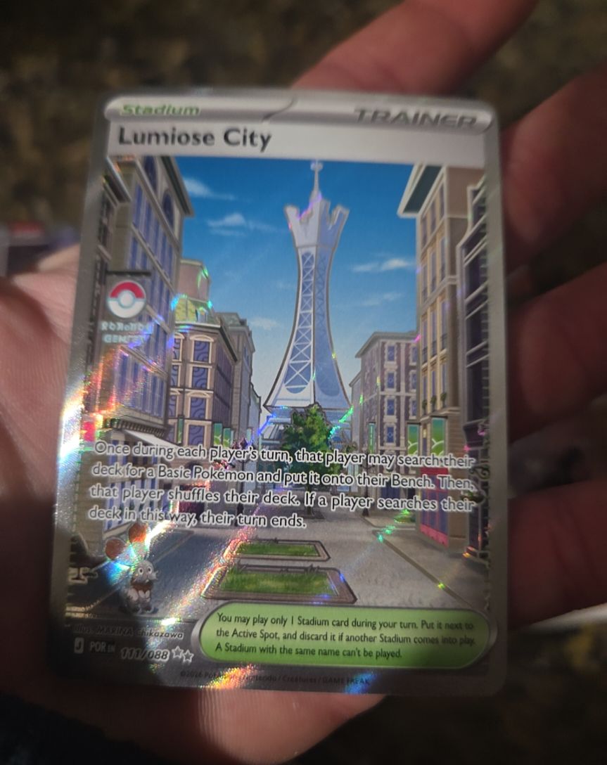 2026 Pokémon TCG Lumiose City #111 Trainer Stadium Full Art — front