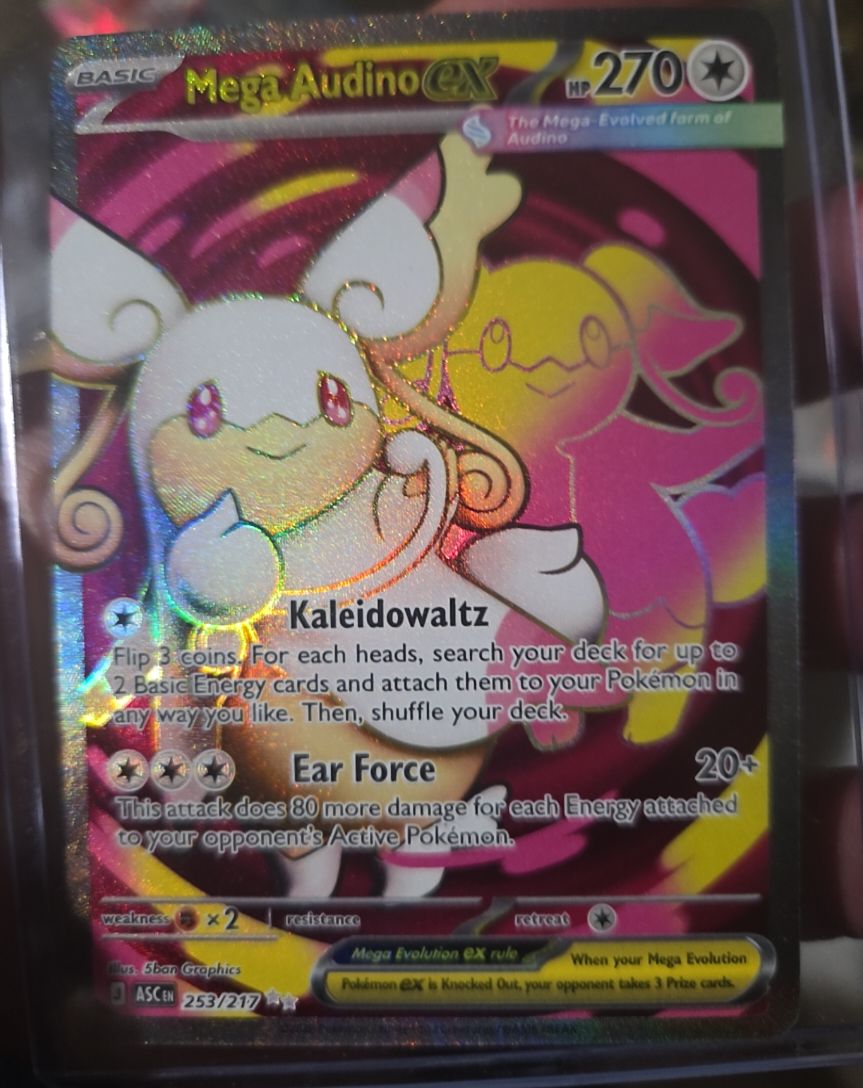 2020 Pokémon Mega Audino EX #253 — front