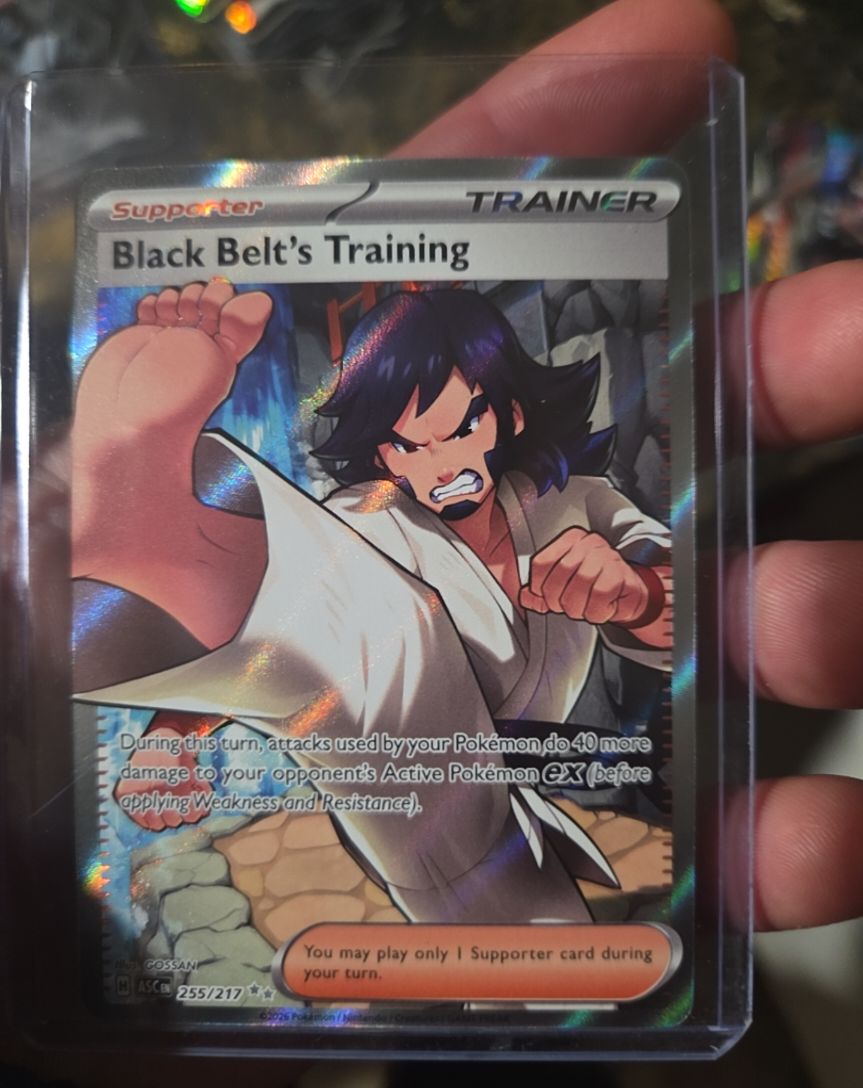 2023 Pokémon Ascended Heroes #255 Black Belt's Training — front