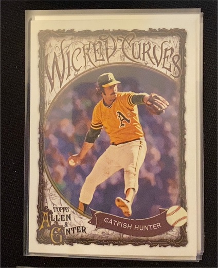 2025 Topps Allen & Ginter #WC-30 Catfish Hunter Wicked Curves — front